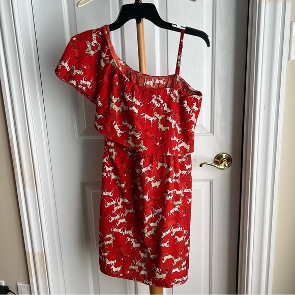 /Indulge/ Horse Design one shoulder Dress - Picture 4 of 12